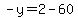 -y=2-60