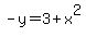 -y=3%2Bx%5E2