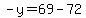 -y=69-72
