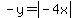 -y=abs%28-4x%29