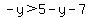 -y%3E5-y-7