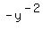 -y%5E%28-2%29