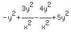 -y%5E2%2B3y%5E2%2Fx%5E2-4y%5E2%2Fx%5E2%2B5y%5E2