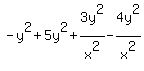 -y%5E2%2B5y%5E2%2B3y%5E2%2Fx%5E2-4y%5E2%2Fx%5E2