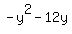 -y%5E2-12y