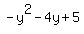 -y%5E2-4y%2B5
