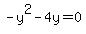 -y%5E2-4y=0