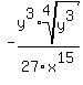 -y%5E3%2Aroot%284%2C+y%5E3%29%2F27x%5E15