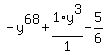 -y%5E68%2B1%2F1%2Ay%5E3-5%2F6