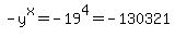 -y%5Ex=-19%5E4=-130321