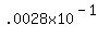 .0028x10%5E%28-1%29
