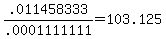 .011458333%2F.0001111111=103.125