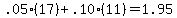 .05%2817%29%2B.10%2811%29=1.95
