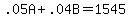 .05A%2B.04B=1545