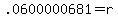 .0600000681=r