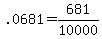 .0681=681%2F10000