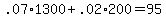 .07%2A1300+%2B+.02%2A200+=+%2495