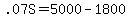 .07S+=+5000+-+1800