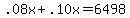 .08x%2B.10x=6498
