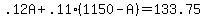 .12A%2B.11%281150-A%29=133.75