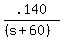 .140%2F%28%28s%2B60%29%29
