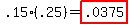 .15%28.25%29=highlight%28.0375%29