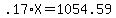 .17%2AX=1054.59