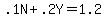 .1N+%2B+.2Y++=+1.2