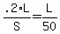 .2%2AL%2FS=L%2F50