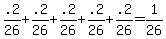 .2%2F26+%2B+.2%2F26+%2B+.2%2F26+%2B+.2%2F26+%2B+.2%2F26+=+1%2F26