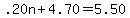.20n%2B4.70+=+5.50