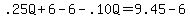 .25Q%2B6-6-.10Q=9.45-6