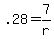 .28+=+7%2Fr