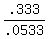 .333%2F.0533