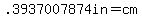 .3937007874in+=+cm