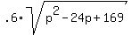 .6%2Asqrt%28p%5E2-24p%2B169%29