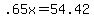 .65x+=+54.42