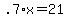 .7%2Ax+=+21.00