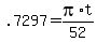 .7297+=+pi%2At%2F52