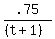 .75%2F%28%28t%2B1%29%29
