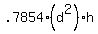 .7854%28d%5E2%29h