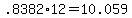 .8382%2A12+=+10.059
