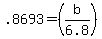 .8693=%28b%2F6.8%29