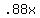 .88x