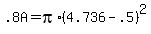 .8A+=+pi%2A%284.736+-+.5%29%5E2