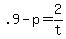 .9+-+p+=+2%2Ft