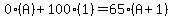 0%28A%29%2B100%281%29=65%28A%2B1%29