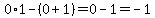 0%2A1-%280%2B1%29=0-1=-1