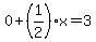 0%2B%281%2F2%29x=3