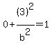 0%2B%283%29%5E2%2Fb%5E2=1